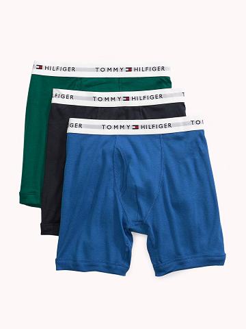 Boxer Briefs Tommy Hilfiger Classiche cotton boxer brief 3pk Homme Bleu | FR_M31573