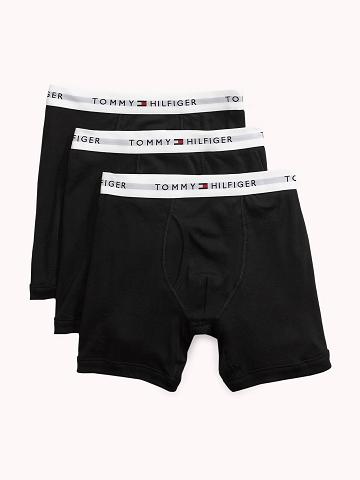 Boxer Briefs Tommy Hilfiger Classiche cotton boxer brief 3pk Homme Noir | FR_M31574