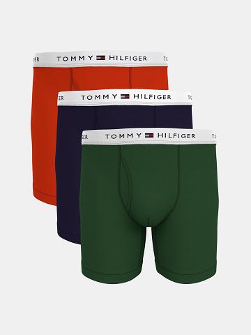 Boxer Briefs Tommy Hilfiger Coton classics boxer brief 3pk Homme Vert | FR_M31581