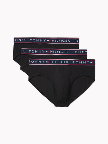 Boxer Briefs Tommy Hilfiger Stretch cotton boxer brief 3pk Homme Noir | FR_M31606