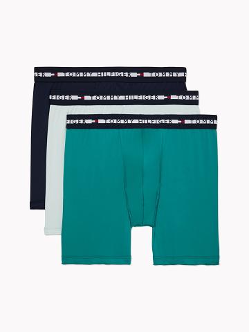 Boxer Briefs Tommy Hilfiger Th comfort+ boxer brief 3pk Homme Vert | FR_M31610