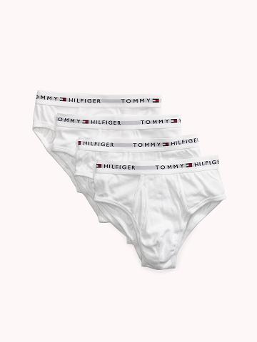 Briefs Tommy Hilfiger Coton classics brief 4pk Homme Blanche | FR_M31541