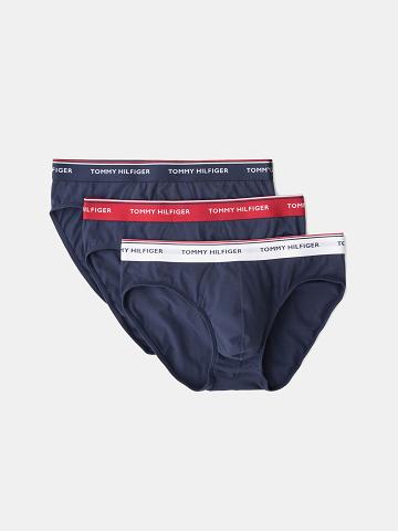 Briefs Tommy Hilfiger Premium essentials brief 3pk Homme Multicolore Bleu Marine | FR_M31552