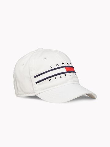 Chapeaux Tommy Hilfiger Flag Enfant Blanche | FR_G1354