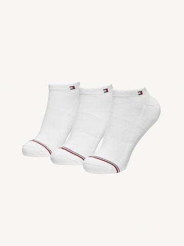 Chaussettes Tommy Hilfiger Ankle 3PK Femme Blanche | FR_W21655