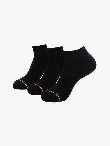 Chaussettes Tommy Hilfiger Ankle 3PK Homme Noir | FR_M31743