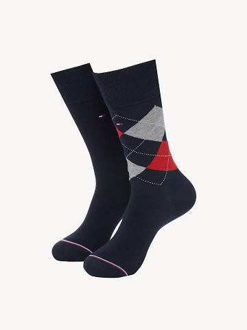 Chaussettes Tommy Hilfiger Trouser 2PK Homme Multicolore | FR_M31755