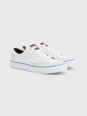 Chaussures Casual Tommy Hilfiger Tommys low cut skater Homme Blanche | FR_M31681