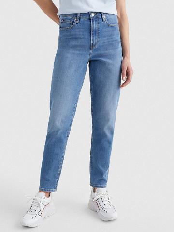 Jean Tommy Hilfiger High Rise Tapered Fit Femme Bleu | FR_W21199