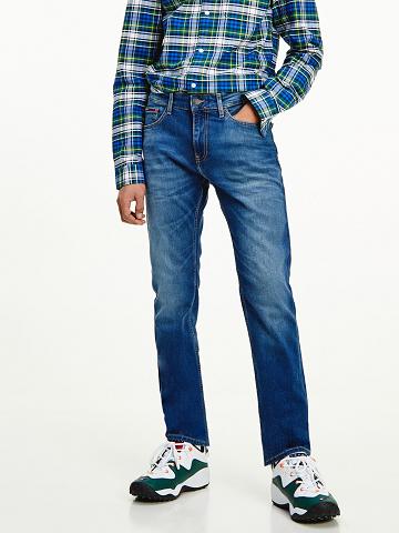 Jean Tommy Hilfiger Slim Fit Medium Wash Homme Bleu | FR_M31384