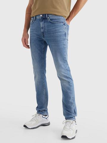 Jean Tommy Hilfiger Slim Fit Medium Wash Homme Bleu Marine | FR_M31385