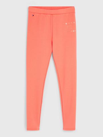 Leggings Tommy Hilfiger Big Solid Enfant Orange | FR_G1146