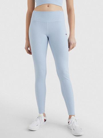 Leggings Tommy Hilfiger High-Taille Ribbed Mesh Femme Bleu | FR_W21226