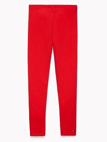 Leggings Tommy Hilfiger Solid Enfant Rouge | FR_G1144