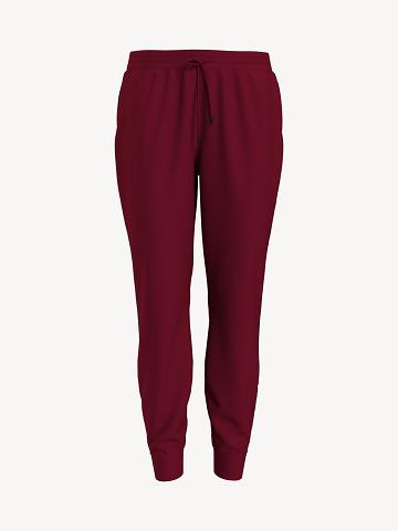 Pantalon Tommy Hilfiger Essential Side Flag Femme Rouge | FR_W21242