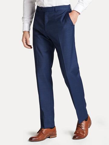 Pantalon Tommy Hilfiger Regular fit in plaid Homme Bleu | FR_M31326