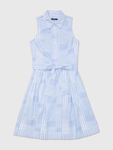 Peignoir Tommy Hilfiger Sans Manches Patchwork Femme Bleu Blanche | FR_W21121