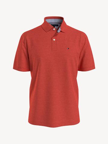 Polos Tommy Hilfiger Classiche fit solid Homme Rouge | FR_M31288