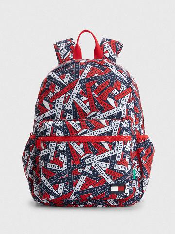 Sacs Tommy Hilfiger Big Logo Tape Print Backpack Enfant Multicolore | FR_G1334