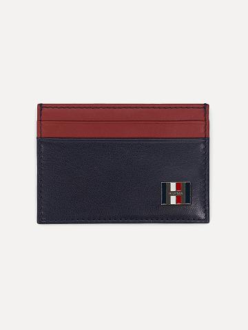 Sacs Tommy Hilfiger H Cuir Card Case and Key Chain Homme Bleu Marine Rouge | FR_M31696