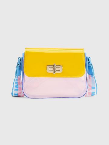 Sacs Tommy Hilfiger Transparent Turnlock Crossbody Enfant Orange | FR_G1350