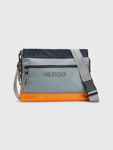 Sacs Tommy Hilfiger Utility Mini Messenger Homme Bleu Multicolore | FR_M31714