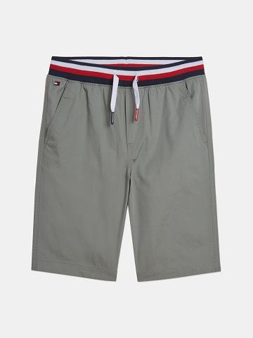 Shorts Tommy Hilfiger Drawstring Taille Enfant Grise | FR_B2096