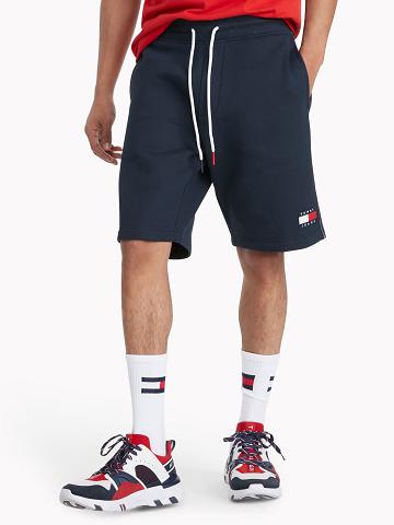 Shorts Tommy Hilfiger Drawstring fleece Homme Bleu Marine | FR_M31196