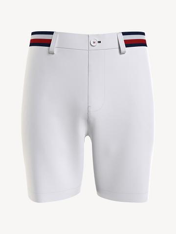 Shorts Tommy Hilfiger Signature stripe 7" Homme Blanche | FR_M31223