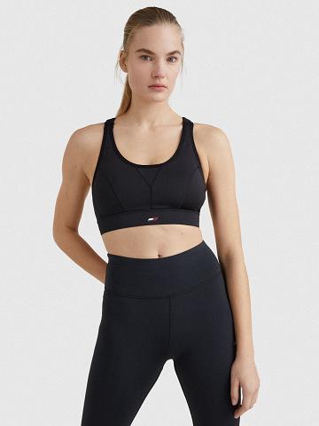 Soutien Gorge Tommy Hilfiger Racerback Sports Femme Noir | FR_W21532