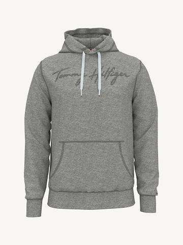 Sweat À Capuche Tommy Hilfiger Essential signature Homme Grise | FR_M31441