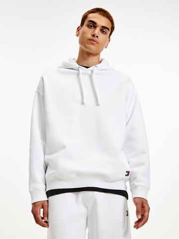 Sweat À Capuche Tommy Hilfiger Organic cotton modern Homme Blanche | FR_M31455