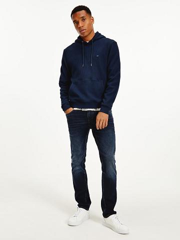 Sweat À Capuche Tommy Hilfiger Solid corduroy Homme Bleu Marine | FR_M31463