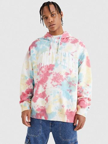 Sweat À Capuche Tommy Hilfiger Tie-dye logo Homme Multicolore | FR_M31467