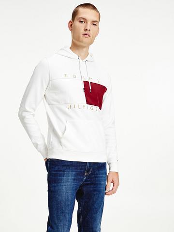 Sweat À Capuche Tommy Hilfiger Year of the Tiger Logo Homme Blanche | FR_M31471