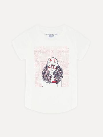 T Shirts Tommy Hilfiger Big Sparkle Enfant Blanche | FR_G1234