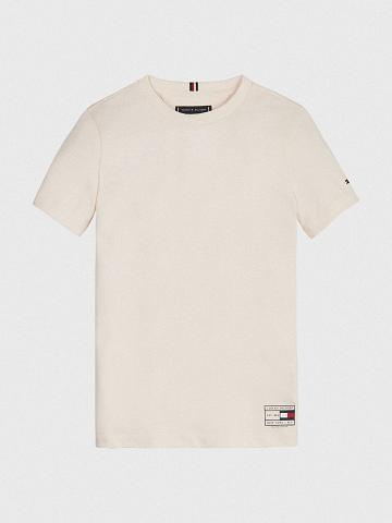 T Shirts Tommy Hilfiger Natural Dye Enfant Blanche | FR_G1255