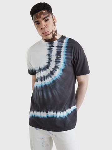 T Shirts Tommy Hilfiger Tie-dye Homme Noir | FR_M31081