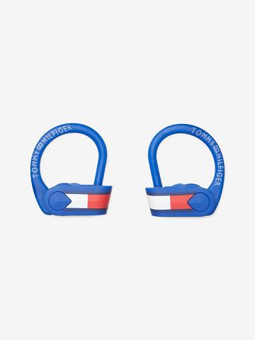 Technology Tommy Hilfiger Neon Sport Earbuds Femme Bleu | FR_W21686