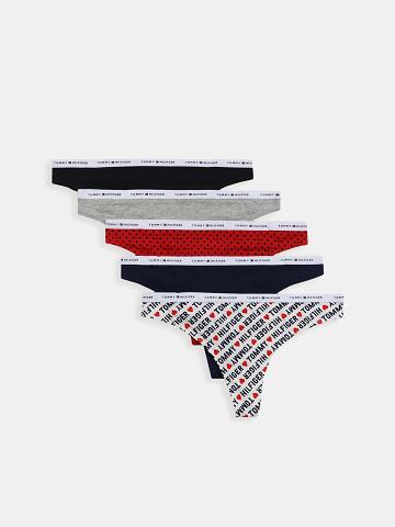 Thongs Tommy Hilfiger Logo Mix 5PK Femme Multicolore | FR_W21570