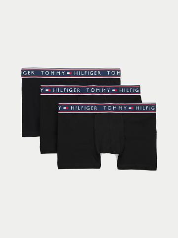 Trunks Tommy Hilfiger Coton stretch trunk 3pk Homme Blanche | FR_M31508