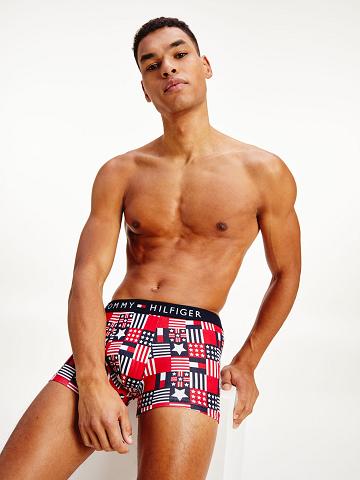 Trunks Tommy Hilfiger Tommy original cotton trunk Homme Bleu Marine Rouge | FR_M31534