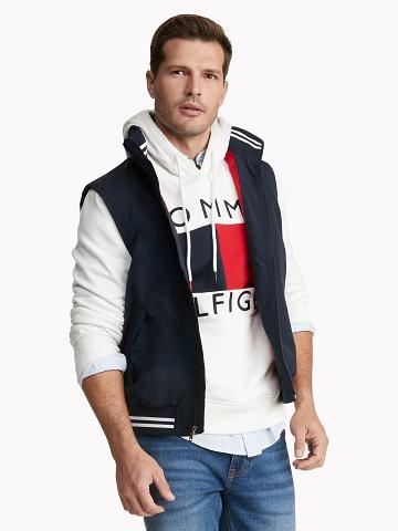 Vestes Tommy Hilfiger Essential regatta vest Homme Bleu Marine | FR_M31401