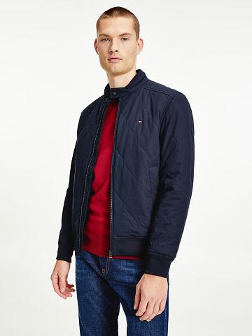 Vestes Tommy Hilfiger Quilted bomber Homme Bleu Marine | FR_M31412